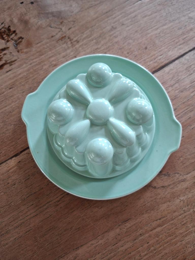 Tulband puddingvorm.met schaal, Ophalen