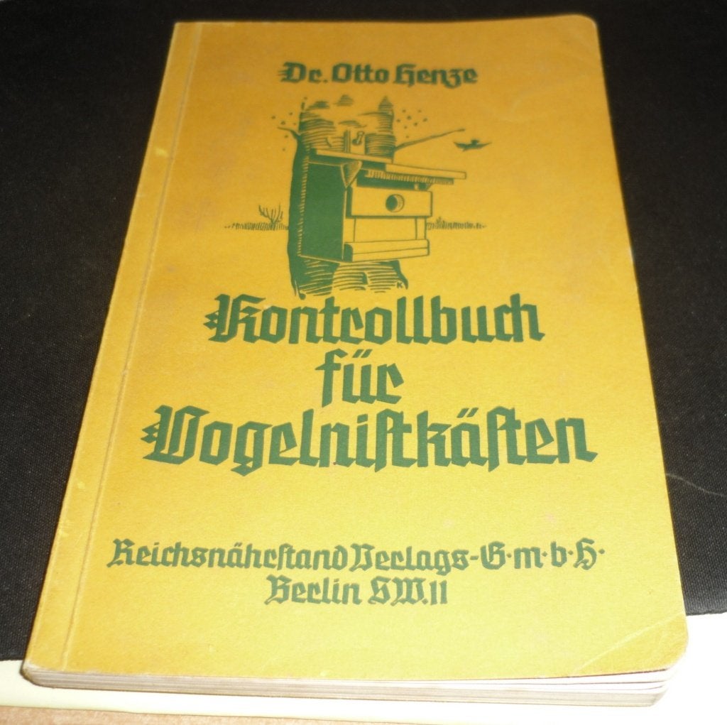Duits boekje Kontrollbuch für Vogelnistkästen Reichsnährstan, Ophalen of Verzenden, Gelezen, Vogels