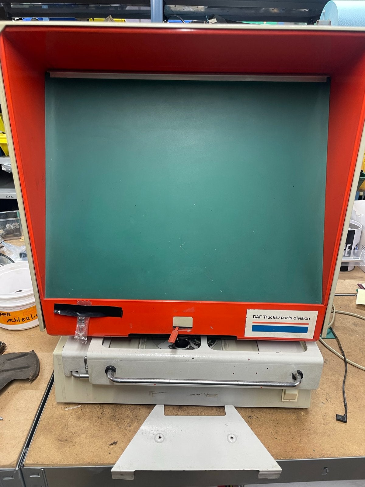 Vintage AGFA-GEVAERT Microfilm leesapparaat), Verzenden, Gebruikt