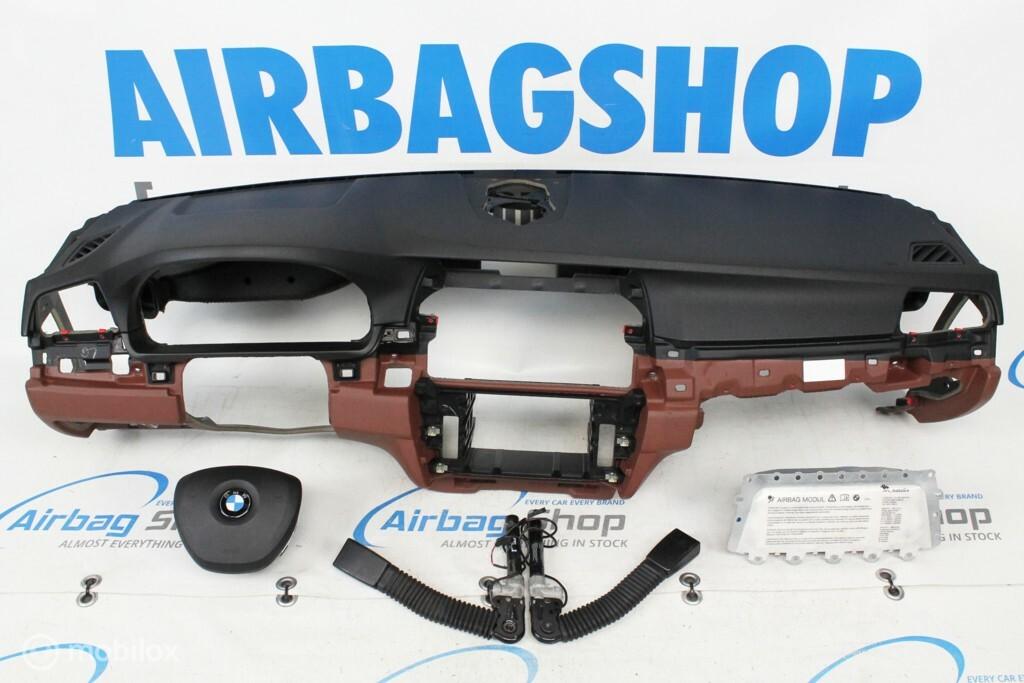 Airbag set Dashboard zwart bruin BMW 5 serie F10