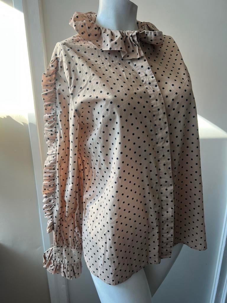 Dea kudibal beige zwart blouse maat M als nieuw, Kleding | Dames, Blouses en Tunieken, Ophalen of Verzenden, Zo goed als nieuw