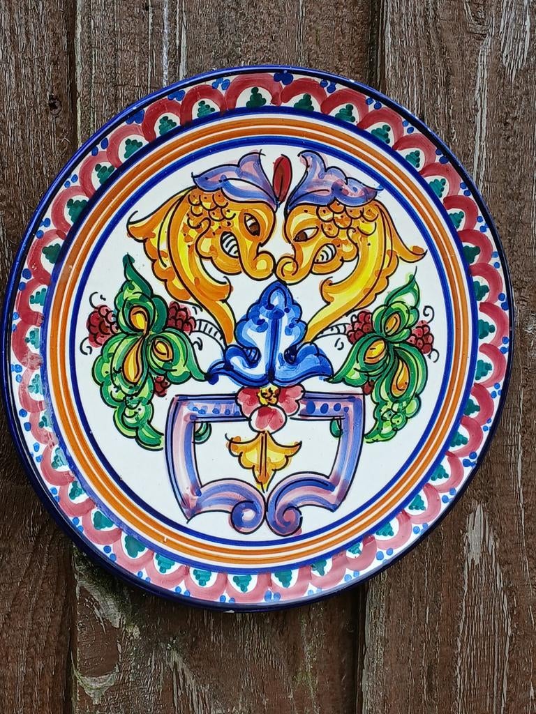 Decoratief Spaans Wandbord - Handgeschilderd Keramiek, Antiek en Kunst, Ophalen of Verzenden
