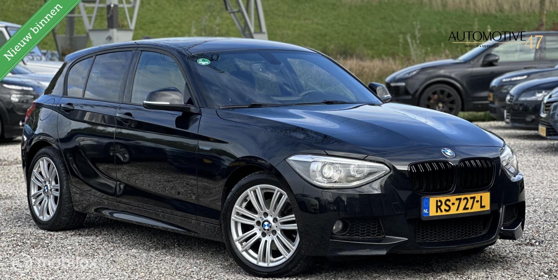 BMW 1-serie 120d High Executive M Sport, Auto's, Euro 5, Achterwielaandrijving, Zwart, Leder
