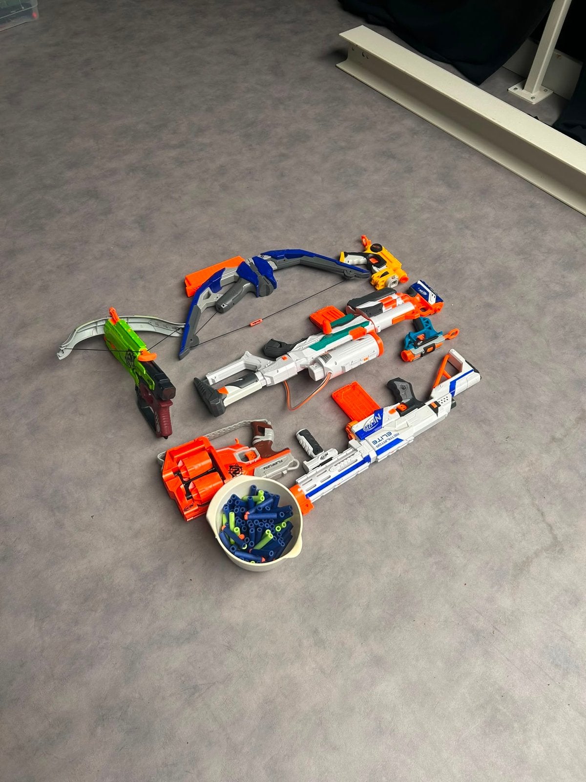 Grote Nerf Speelgoed Collectie met Pijltjes, Ophalen of Verzenden, Gebruikt