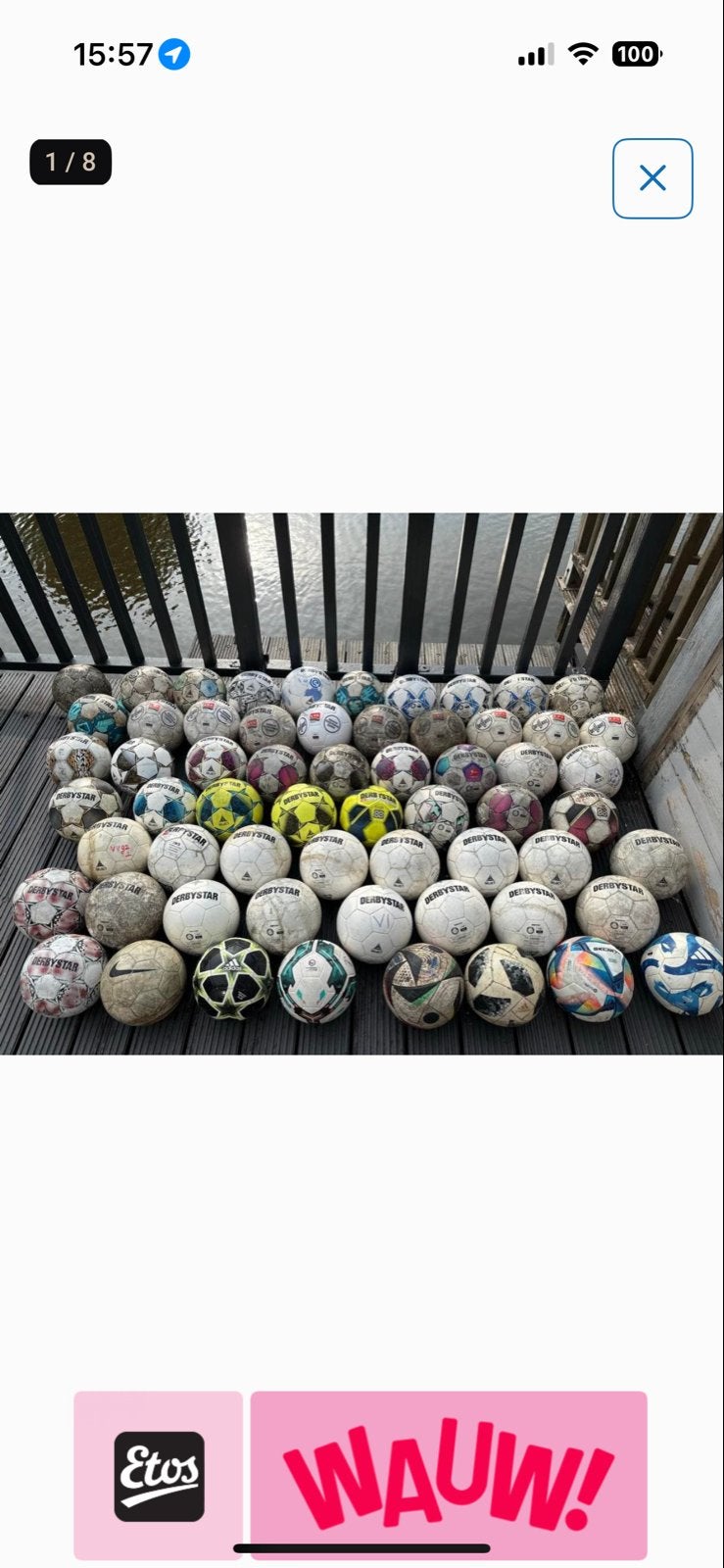 Grote partij Derbystar voetballen - Ideaal voor training, Ophalen of Verzenden, Gebruikt, Bal