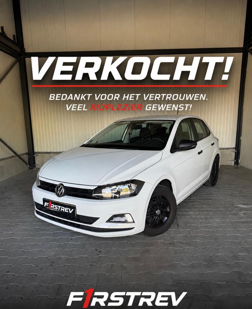 Vw Polo 2019 Wit DEALER ONDERHOUDEN, Stof, 4 cilinders, Wit, Bedrijf