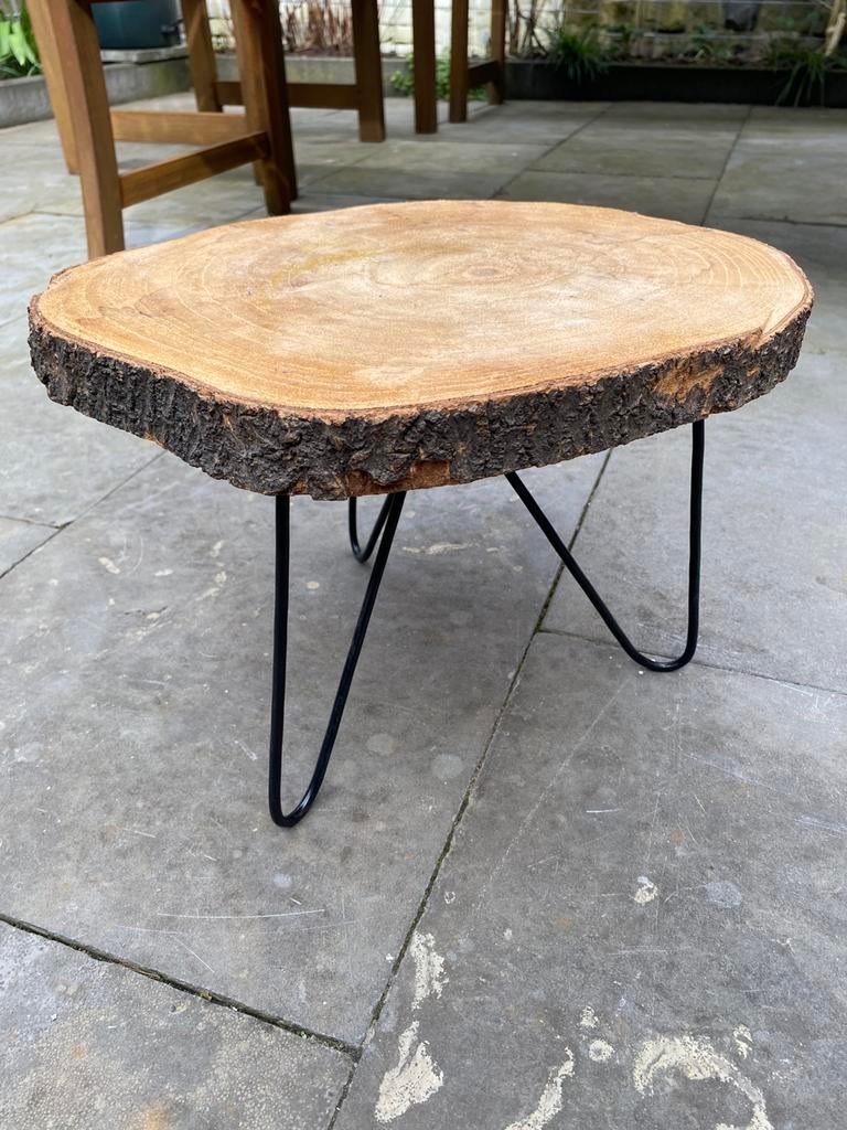 Bijzettafeltje / plantentafeltje boomstam schijf, Ophalen, Halfschaduw, Minder dan 100 cm