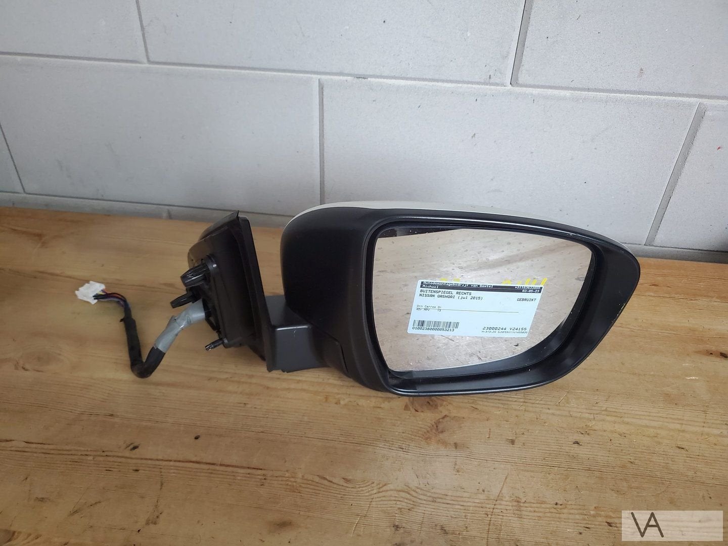 Nissan Qashqai 2013 - 2021 spiegel rechts MET CAMERA, Auto-onderdelen, Spiegels, Gebruikt, -, -, Ophalen of Verzenden