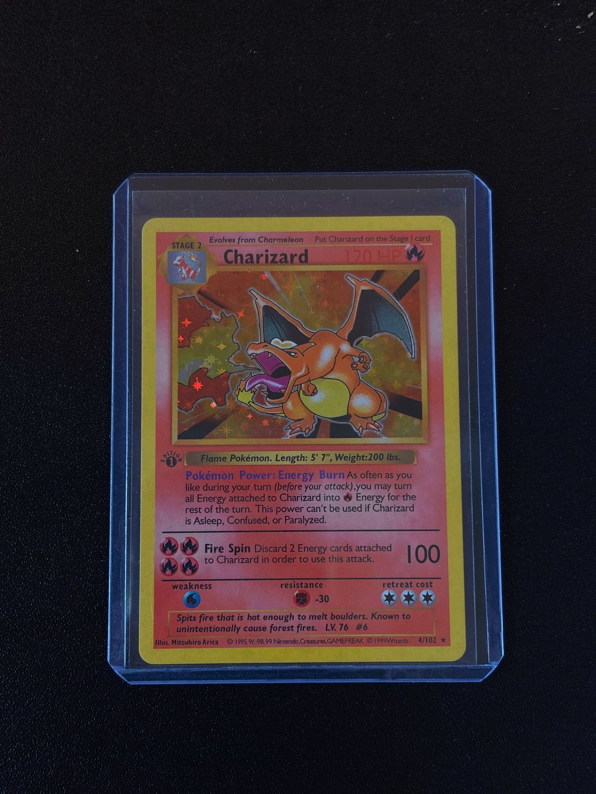 Pokemonkaart Charizard, Ophalen of Verzenden, Zo goed als nieuw, Losse kaart