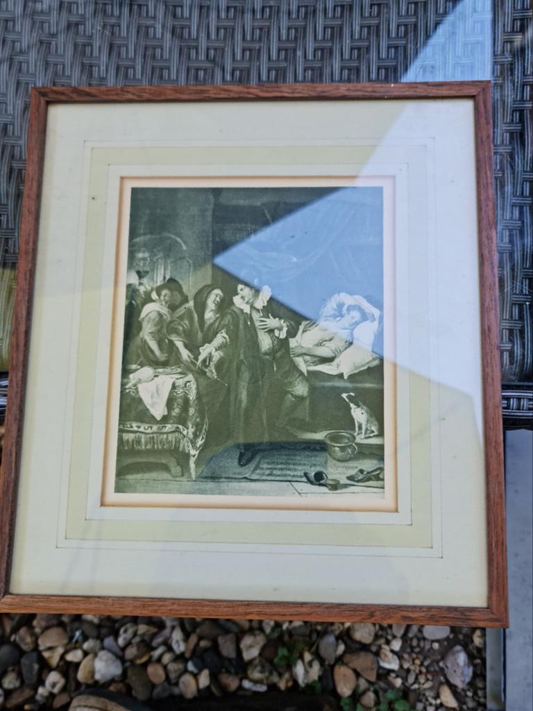 Antieke prent 'De Geneesheer' naar Jan Steen - ca. 1900, Antiek en Kunst, Kunst | Schilderijen | Klassiek, Ophalen of Verzenden