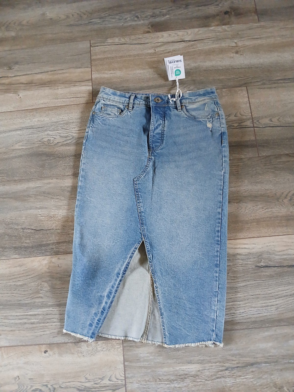 SUBLEVEL rok/spijkerrok/maxirok NIEUW! 99% katoen, Ophalen of Verzenden, Nieuw, Blauw, Onder de knie
