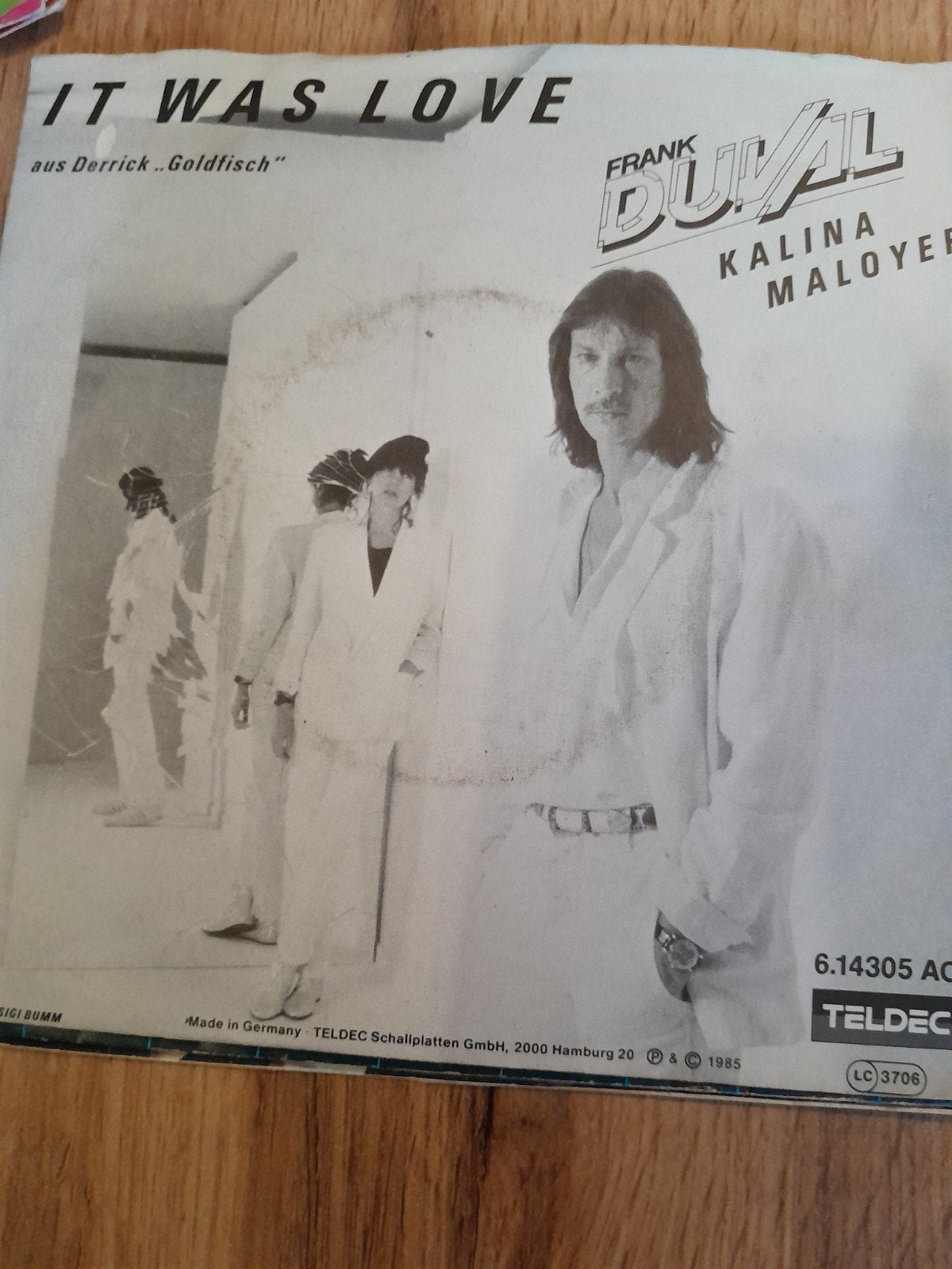 frank duval kalina maloyer 7 inch it was love, Ophalen of Verzenden, Zo goed als nieuw, Pop