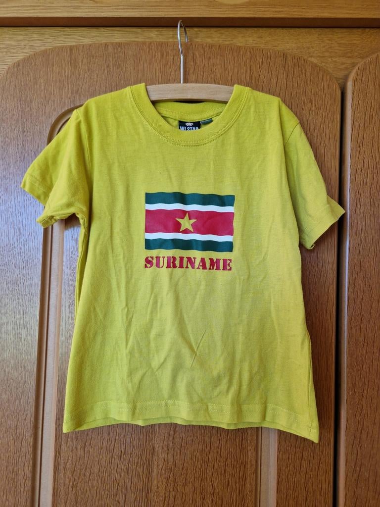 Geel T-shirt Suriname vlag - Wi Star Kidz 2000, Gebruikt, Jongen of Meisje, Wi Star Kidz 2000, Ophalen of Verzenden