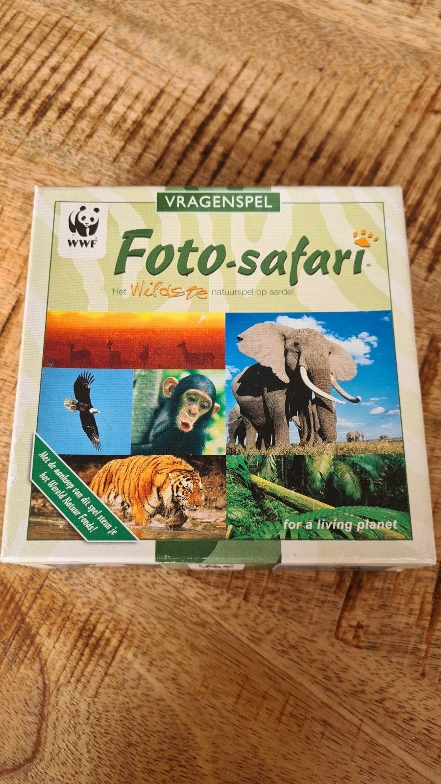 FOTO - Safari van WWF, Hobby en Vrije tijd, Gezelschapsspellen | Bordspellen, Een of twee spelers, Ophalen of Verzenden, Zo goed als nieuw
