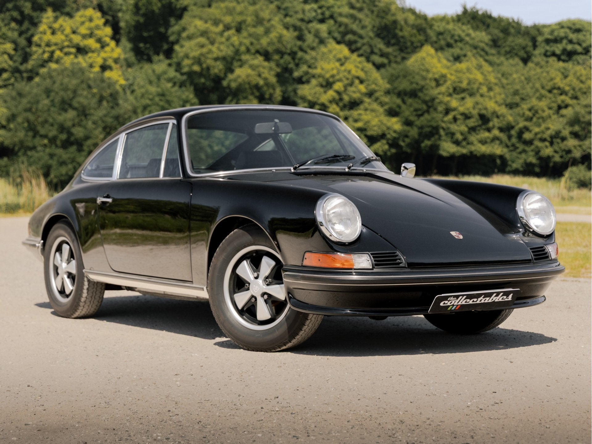 Porsche 911 2.4 T volledig gerestaureerd (bj 1973), Auto's, Oldtimers, Zwart, Zwart, Bedrijf, Geïmporteerd