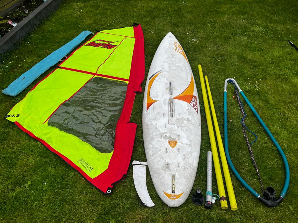 Complete beginnersset, Watersport en Boten, Gebruikt, 3.5 tot 5 m², Met mast, 300 cm of meer