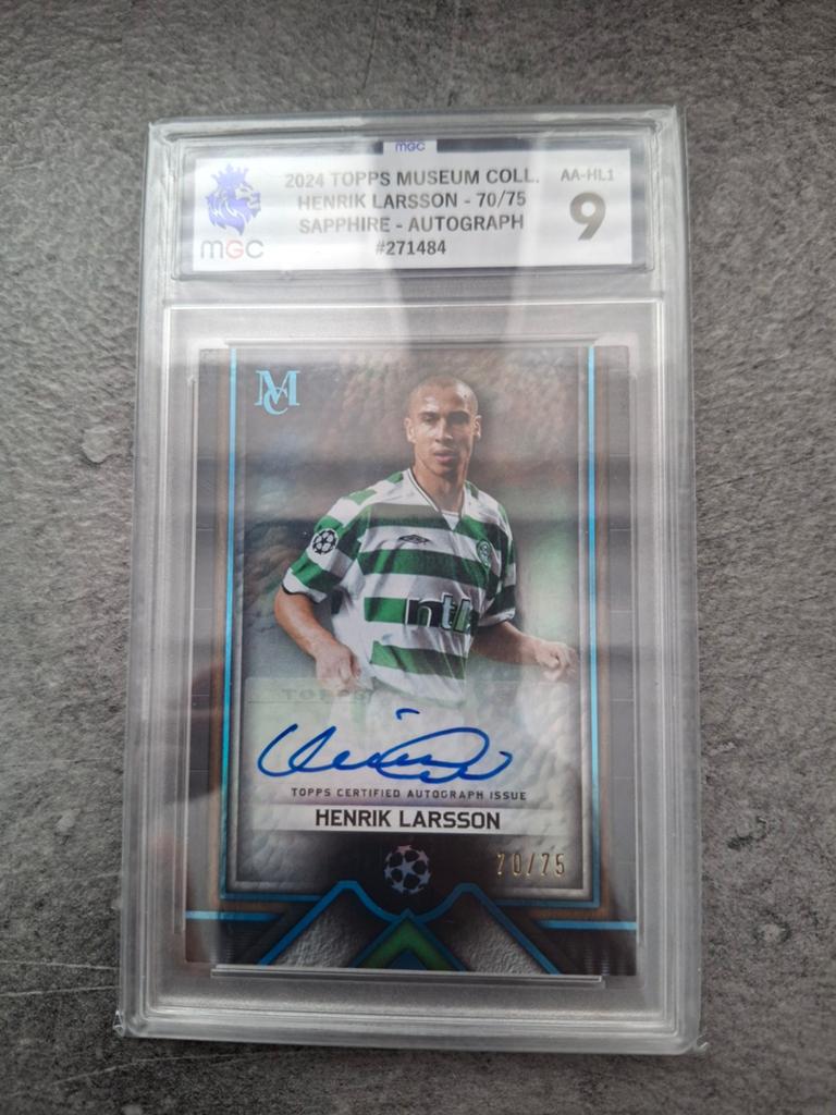 Topps (no panini) kaart Museum Collection. Henrik Larsson., Verzenden, Zo goed als nieuw, Plaatje
