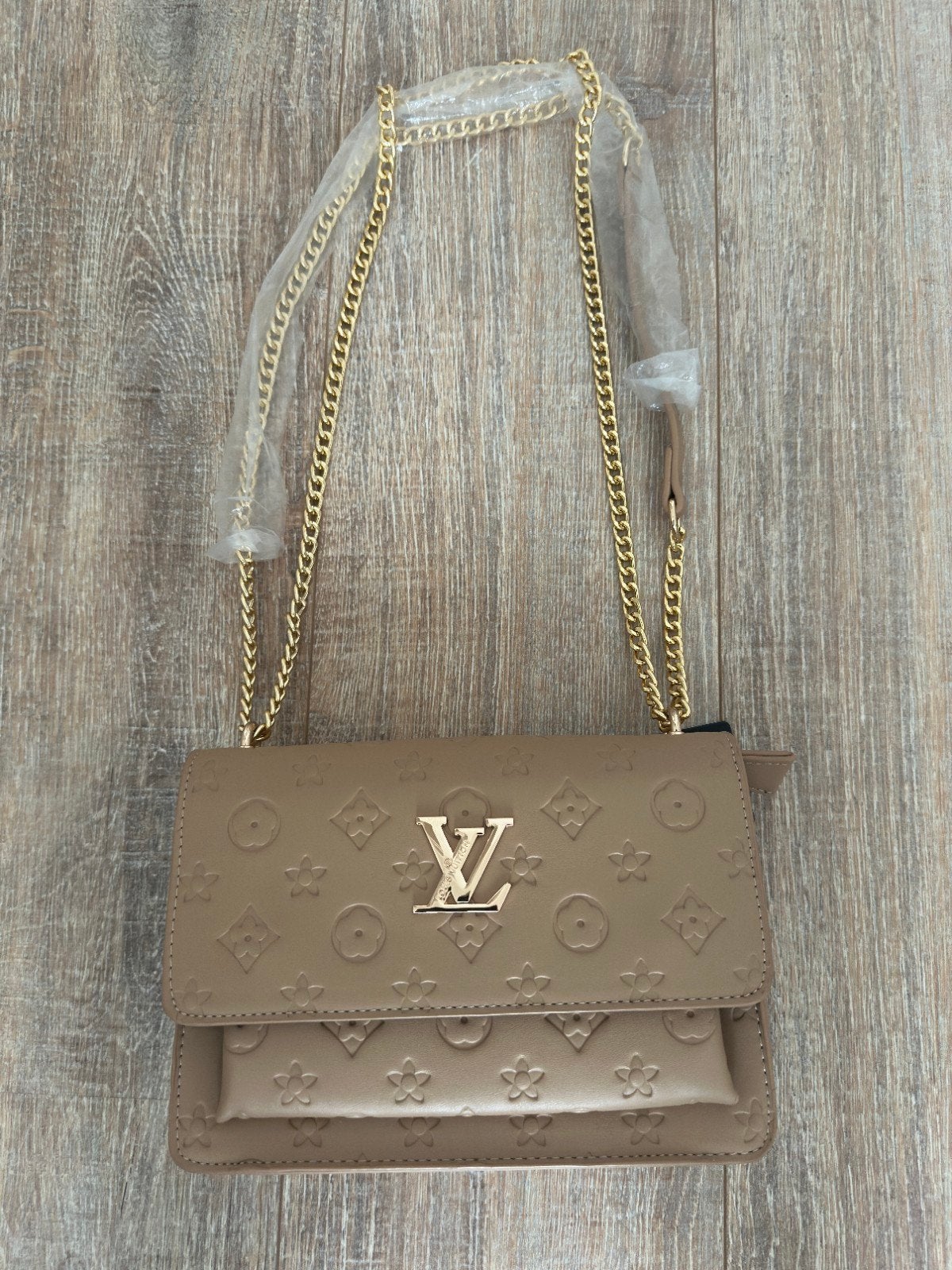 beige tas nieuw, Ophalen of Verzenden, Nieuw, Beige, Schoudertasje
