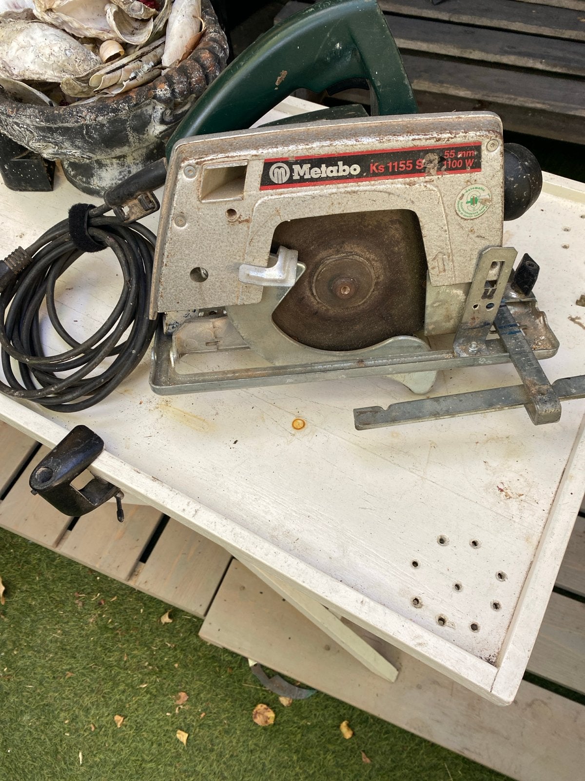 Metabo KS 1155 S Cirkelzaag - Motor is nog perfect!, Ophalen, Gebruikt, Cirkelzaag, 600 tot 1200 watt