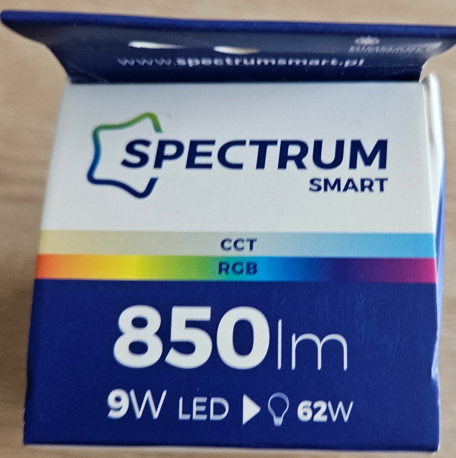 Spectrum Smart LED Lamp E27 RGB CCT Dimbaar 9W 850lm, Ophalen, Overige merken, Kunststof, Meerkleurig