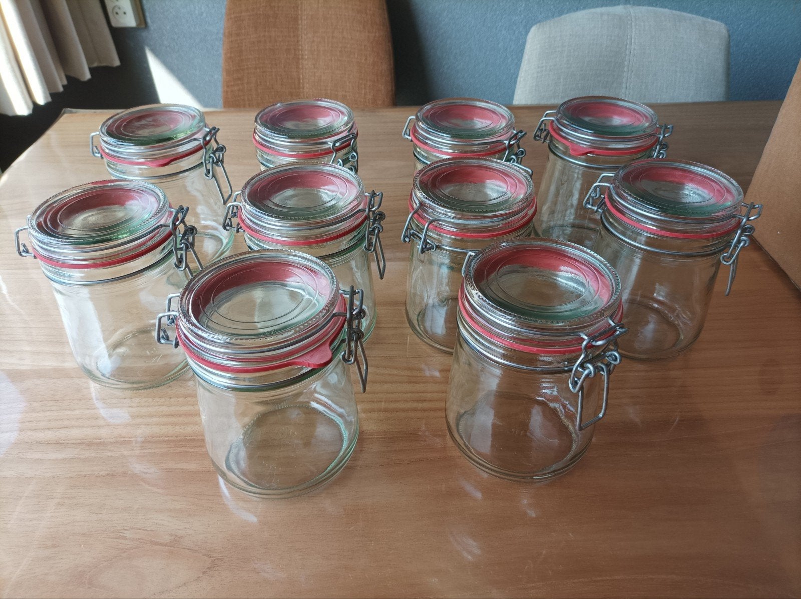 10 weckpotten zo goed als nieuw, Huis en Inrichting, Keuken | Keukenbenodigdheden, Zo goed als nieuw, Voorraadpot, Glas, Ophalen of Verzenden