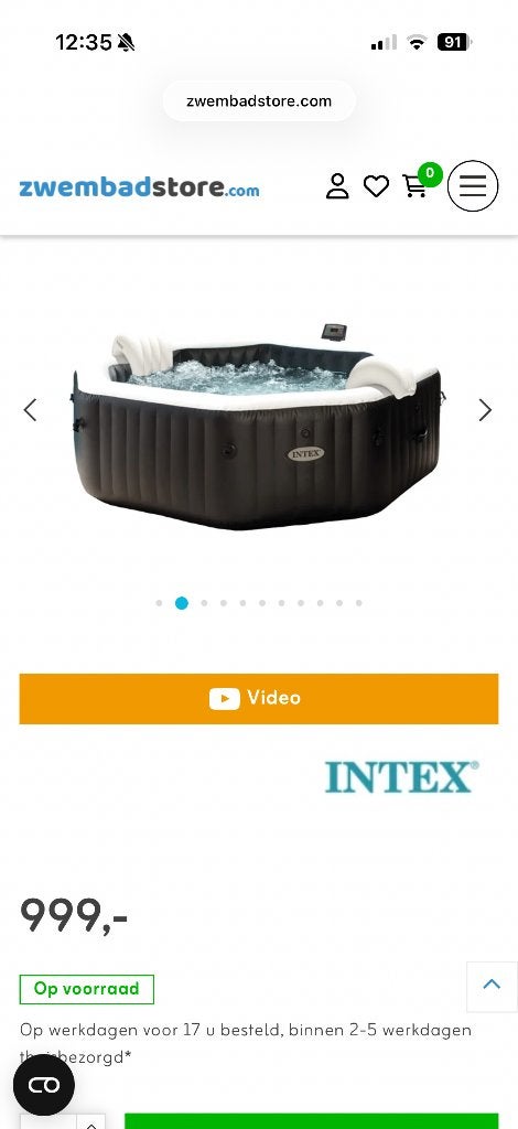 Intex jacuzzi 6 persoon, Ophalen of Verzenden, Zo goed als nieuw, Filter, Opblaasbaar