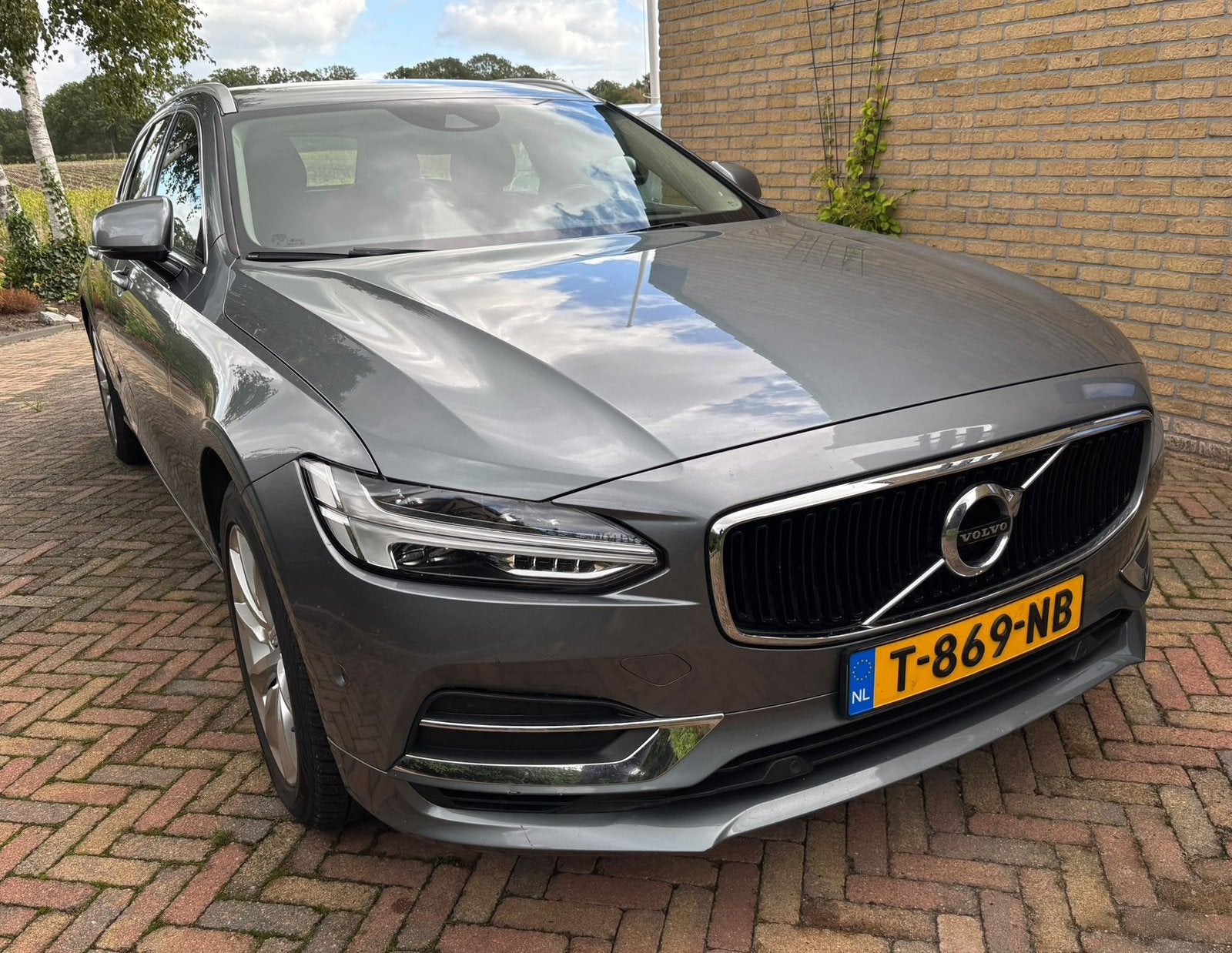Zeer zuinige hybride Volvo V90 T8 Twin Engine, Automaat, Dealer onderhouden, V90, Zwart