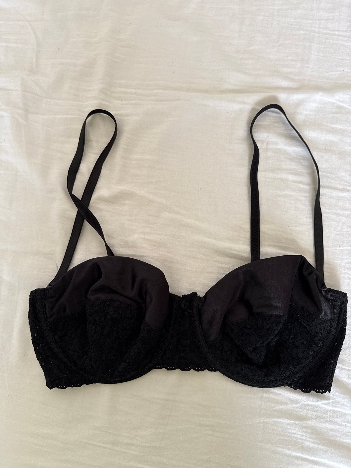 Maidenform Rendezvous Zwarte BH - Maat 80 strepless, Ophalen of Verzenden, Zwart, BH
