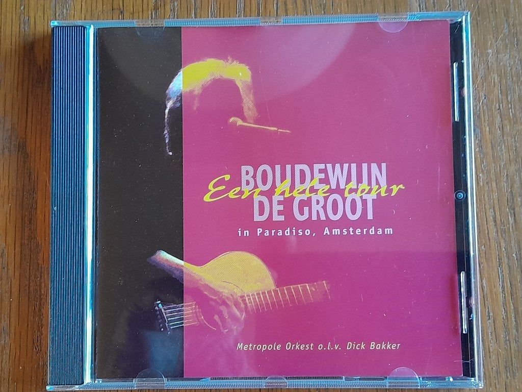 Boudewijn de Groot een hele tour Amsterdam cd zgan, Ophalen of Verzenden, Zo goed als nieuw, Levenslied of Smartlap