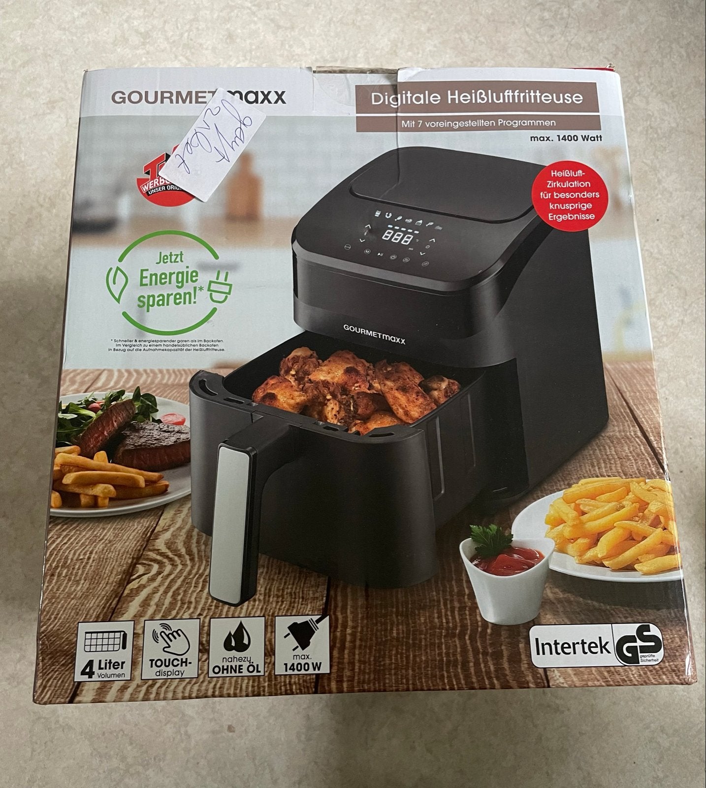 GourmetMaxx Airfryer, Ophalen of Verzenden, Nieuw, Airfryer, 1000 t/m 1499 gram