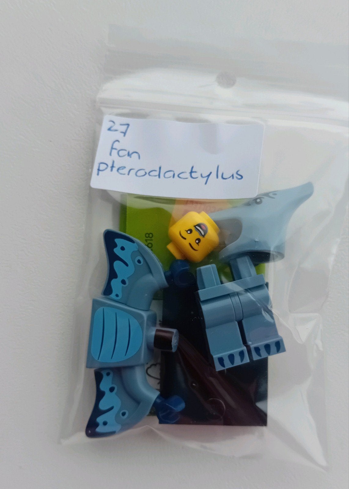 Lego minifiguur Pterodactyl Kostuum Fan, nieuw, CMF 27, Lego, Nieuw, Ophalen of Verzenden, Minifiguur