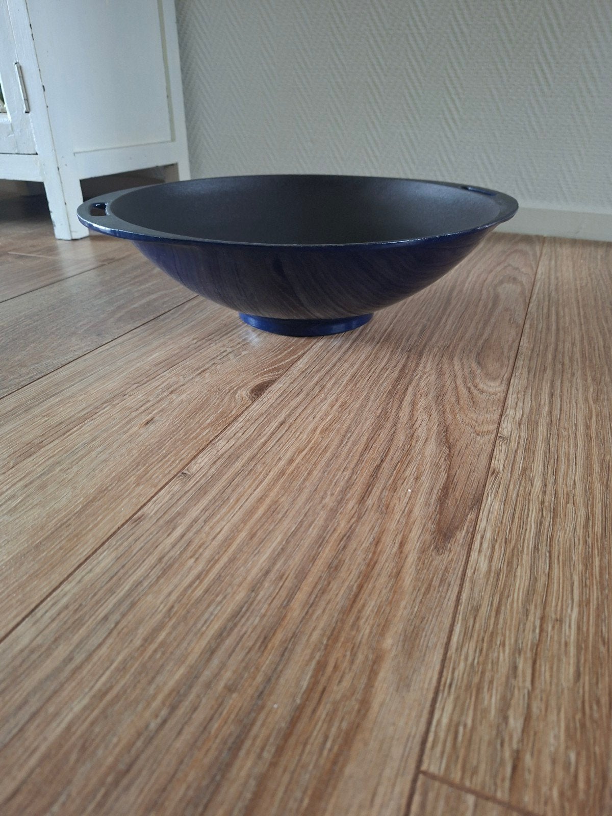 Gietijzeren pan - ca. 33,5 cm, Gebruikt, Gietijzer, Overige typen, Met handvatten