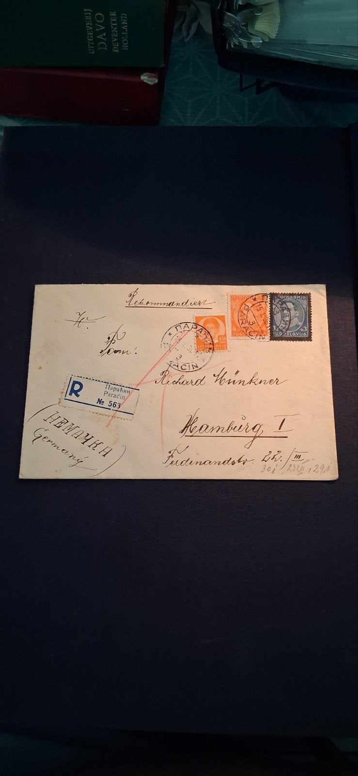 Zeldzame historische envelop met postzegels en stempels, Ophalen of Verzenden, Envelop