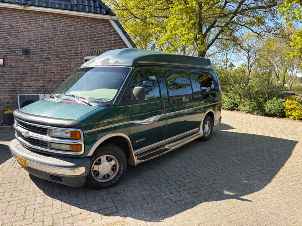 Chevrolet 1997 Groen, Auto's, Chevrolet, LPG, Automaat, Geïmporteerd, Groen, Beige, Leder, Achterwielaandrijving, Ophalen