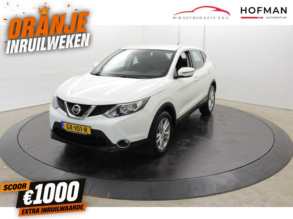 Nissan QASHQAI 1.2 Acenta Trekhaak PDC apk 12-2026 Clima Cru, Auto's, Nissan, Stof, Gebruikt, 4 cilinders, Met garantie (alle)