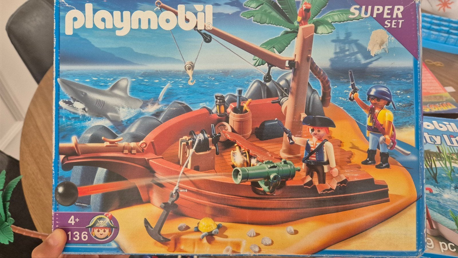 Playmobil Piraat 4136 Super Set Pirateneiland, Pirates, Gebruikt, Complete set, Ophalen of Verzenden