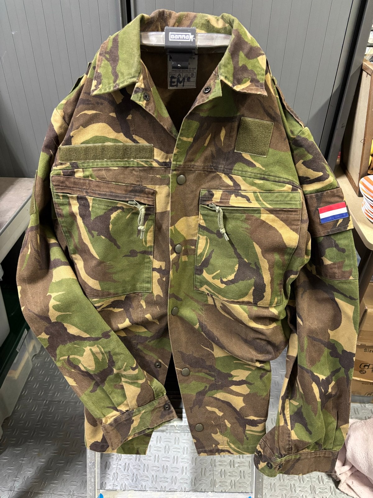 Leger kleding set - Camouflage jas en broek, Ophalen of Verzenden, Zo goed als nieuw