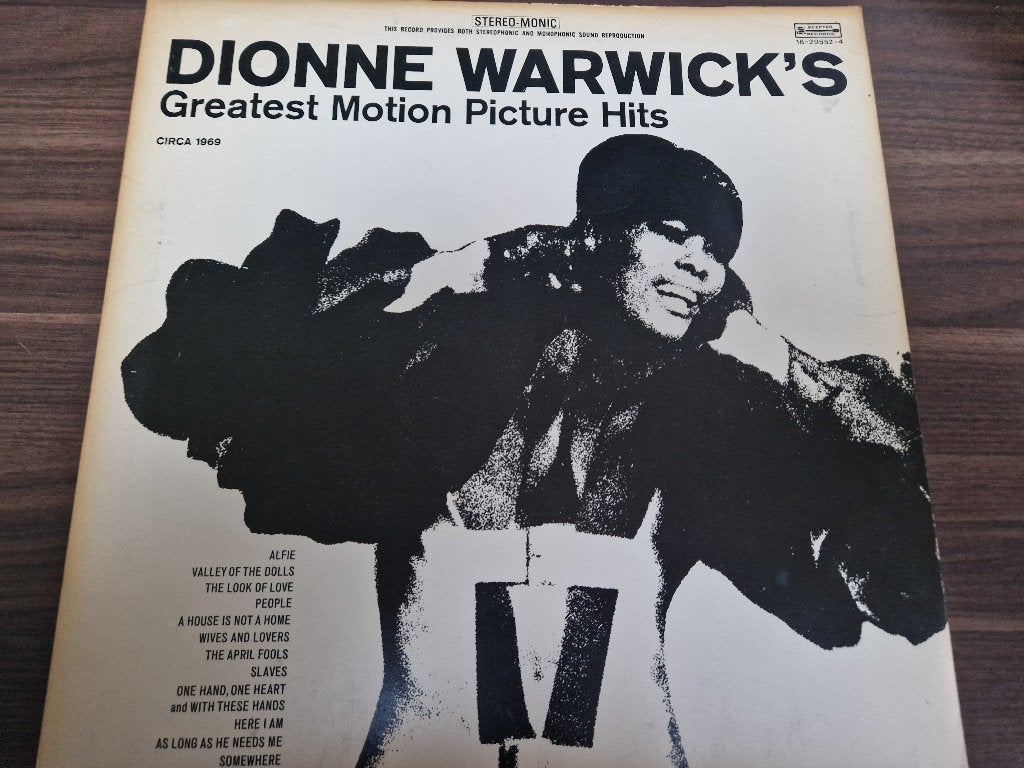 Dionne Warwick – Greatest Motion Picture Hits, Ophalen of Verzenden, Zo goed als nieuw, 12 inch, R&B