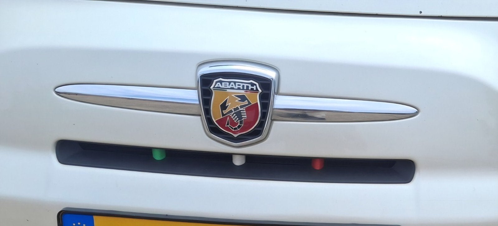 Abarth Klip Decoratie Set - voorbumper. Groen/wit/rood, Auto-onderdelen, Ophalen of Verzenden, Achterklep