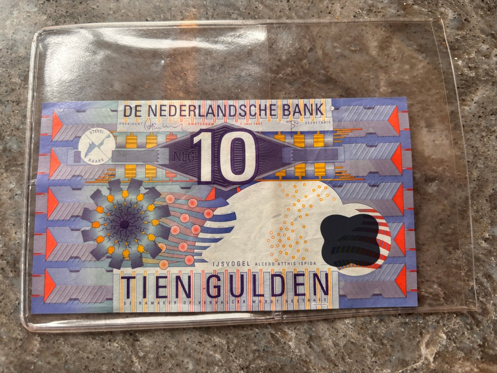 Zeldzame 10 Gulden IJsvogel biljet - Nederlandse Bank, Postzegels en Munten, Ophalen of Verzenden, 10 gulden, Los biljet