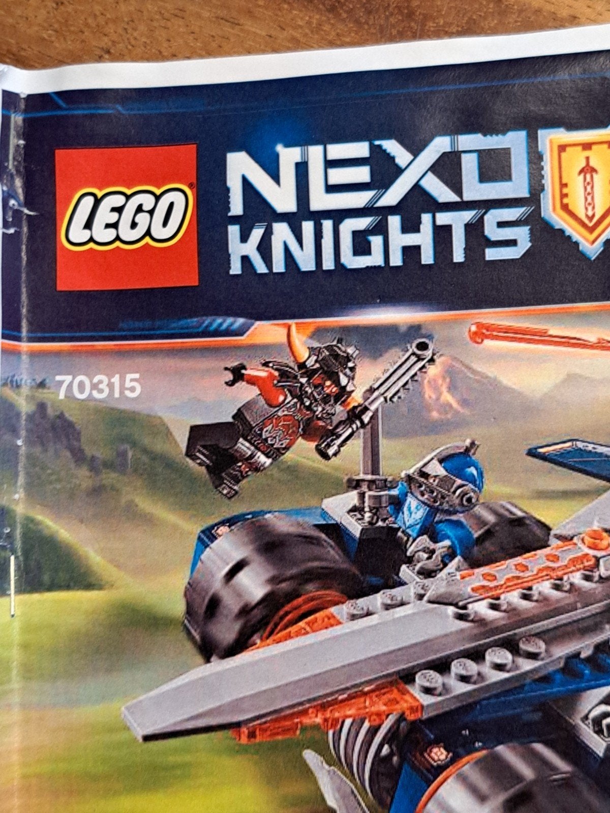 LegoNexo Knights 70315  Clay's gevechtszwaard, Overige thema's, Lego, Zo goed als nieuw, Complete set