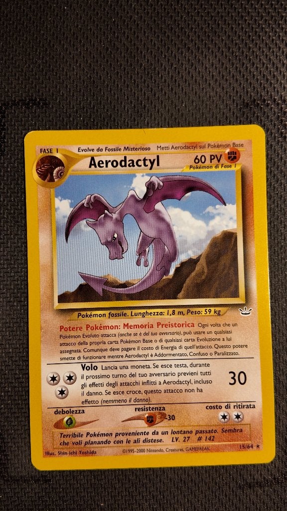 Aerodactyl 15 Neo Revelation | Pokemon kaart, Ophalen, Zo goed als nieuw, Losse kaart