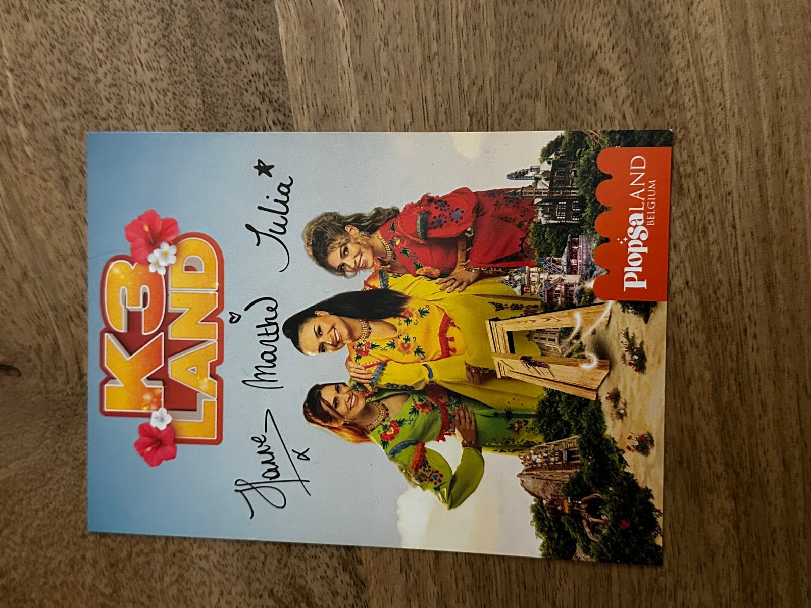 K3 handtekeningen kaartje, Ophalen of Verzenden, Nieuw, Foto of Kaart
