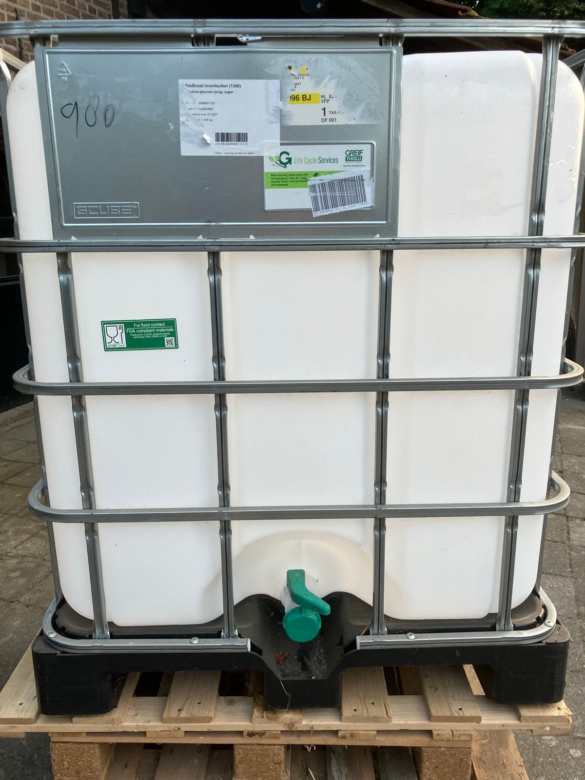 IBC container 1000 liter - Zo goed als nieuw, Ophalen, Zo goed als nieuw
