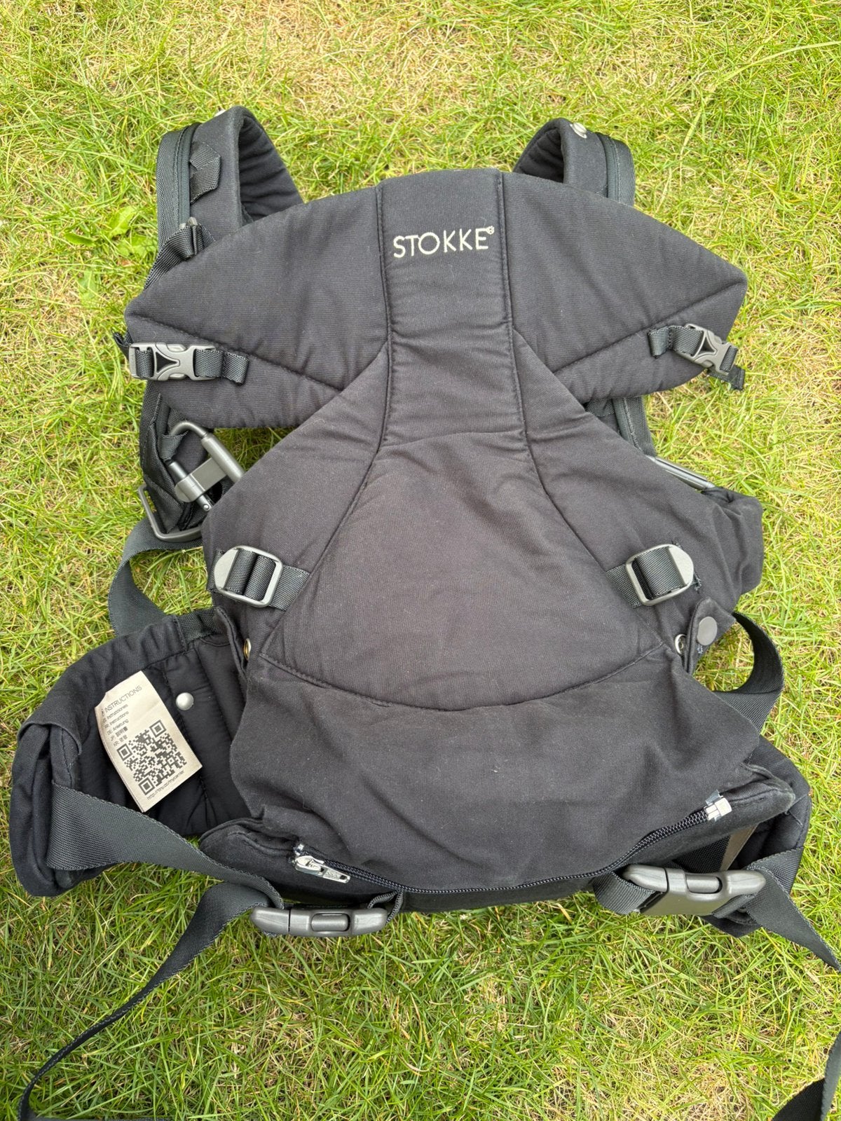 Stokke MyCarrier donkerblauwe Buikdrager en Rugdrager, Gebruikt, Buik of Rug, Draagzak, Ophalen