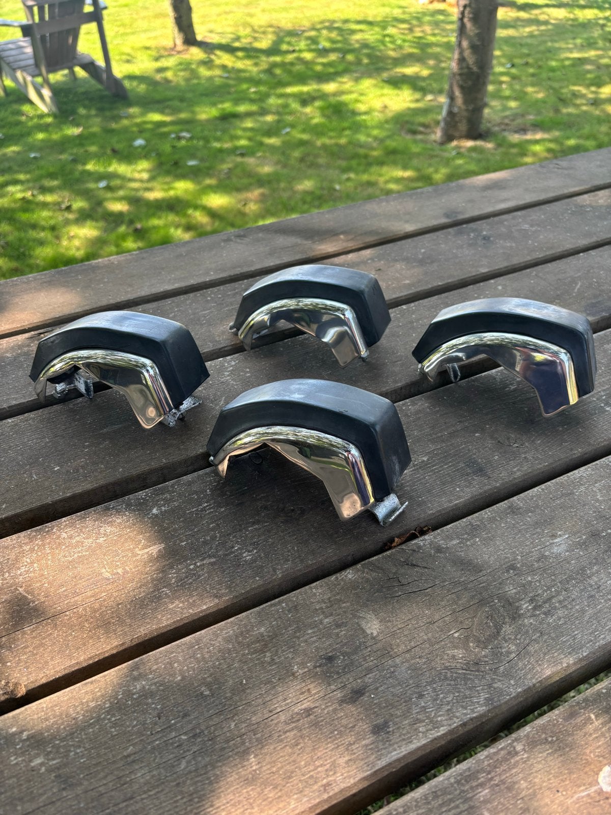 Peugeot 304 bumper stootstukken (4 stuks) voor klassieker, Ophalen of Verzenden, Gebruikt, Peugeot, Bumper