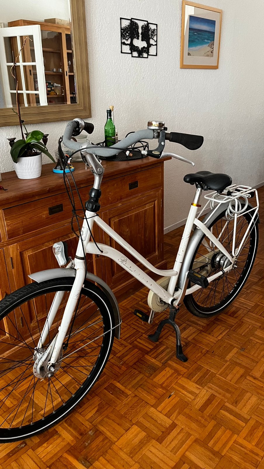 Omafiets netjes, Fietsen en Brommers, Fietsen | Dames | Omafietsen, Zo goed als nieuw, 56 cm of meer, Versnellingen, Trommelrem