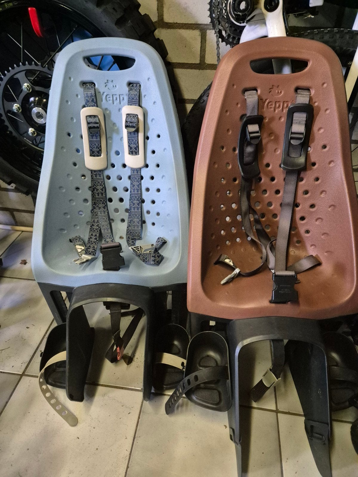 2x Yepp kinder fiets stoelje, Achterzitje, Yepp, Ophalen, 15 t/m 25 kg
