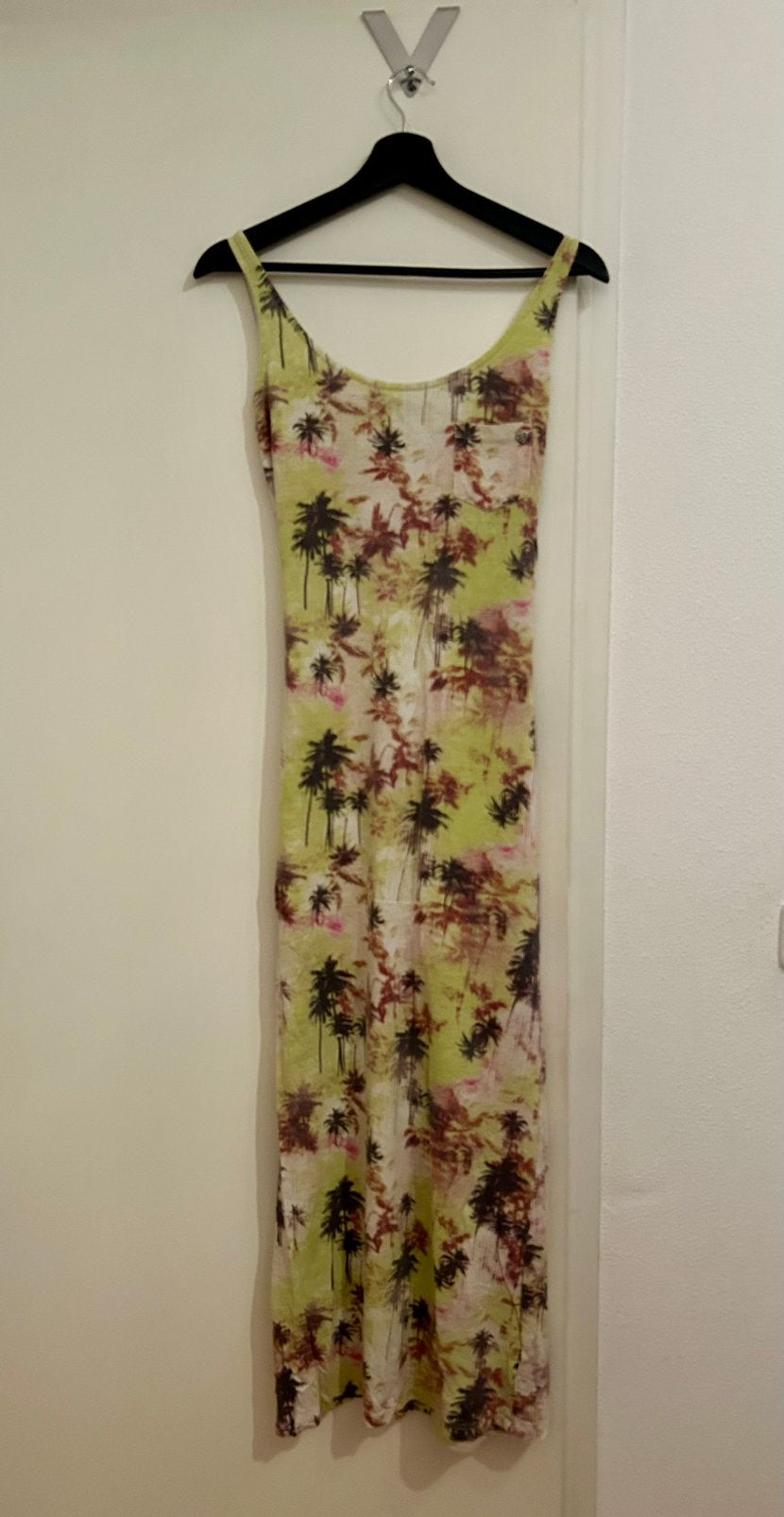 Zomerjurk lang - tropisch, Kleding | Dames, Jurken, Maat 38/40 (M), Geel, Ophalen of Verzenden, Zo goed als nieuw