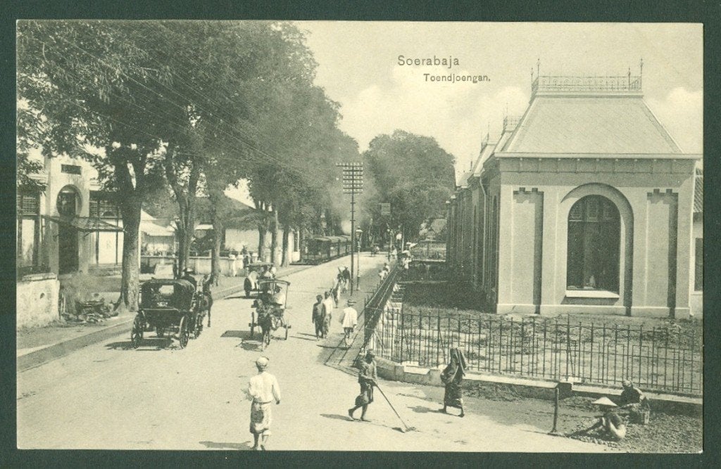 AK Nederlands Indie Soerabaia Toendjoengan, Verzamelen, Ophalen of Verzenden, Voor 1920, Ongelopen, Gelderland